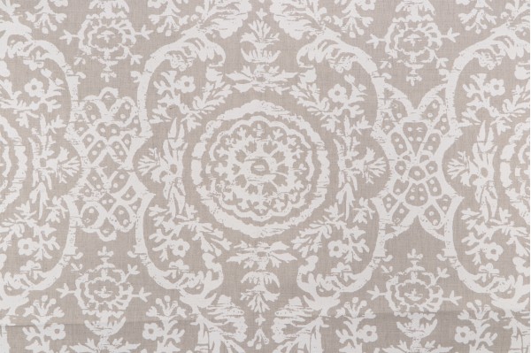 Click for .88 Yards Thibaut Sansome F94155 Printed Linen Blend Drapery Fabric in White on Natural Thibaut Sansome F94155 Printed Linen Blend Drapery Fabric in White on Natural