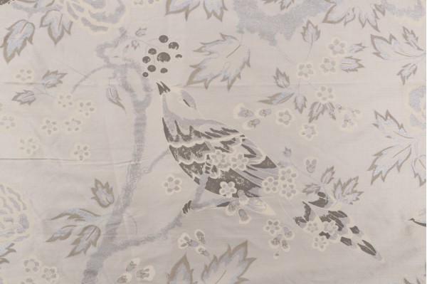 Click for 2.88 Yards Thibaut Songbirds AF1363 Printed Silk Drapery Fabric in Cream Thibaut Songbirds AF1363 Printed Silk Drapery Fabric in Cream