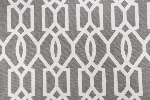 Anna French Downing Gate F916050 Printed Linen Blend Drapery Fabric in Grey for Thibaut
