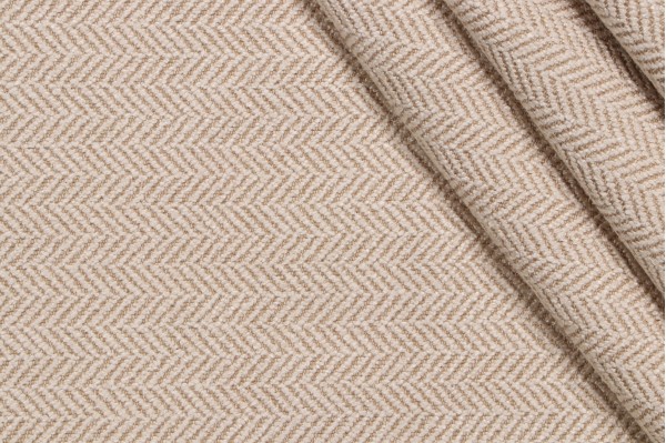 Thibaut Herringbone Woven Upholstery Fabric in Cream