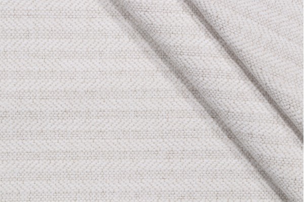 Sample of Stripe Woven Upholstery Fabric in Snow 
