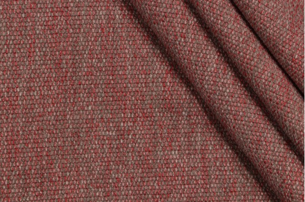 Sample of Rhys Woven Upholstery Fabric in Redstone 