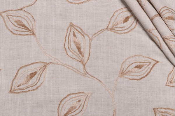 Click for Valiant Fabrics Riley Embroidered Drapery Fabric in Linen  Valiant Fabrics Riley Embroidered Drapery Fabric in Linen