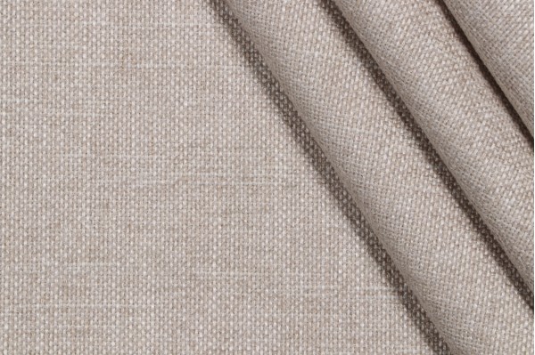 1 Yard Crypton Wiley High Performance Woven Chenille Upholstery Fabric in Flax