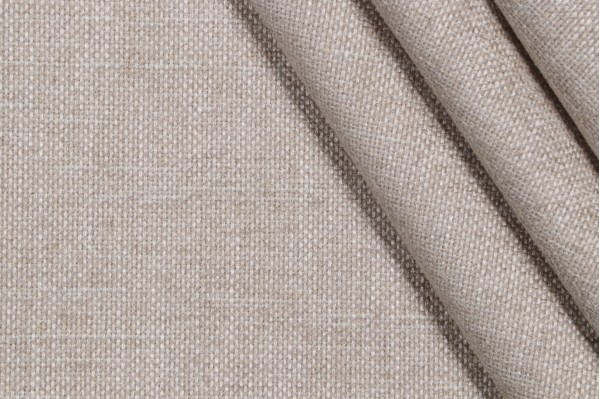 1 Yard Crypton Wiley High Performance Woven Chenille Upholstery Fabric in Flax