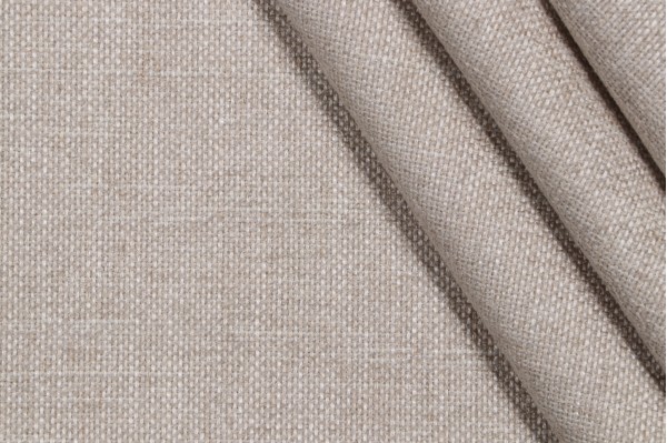 1 Yard Crypton Wiley High Performance Woven Chenille Upholstery Fabric in Flax