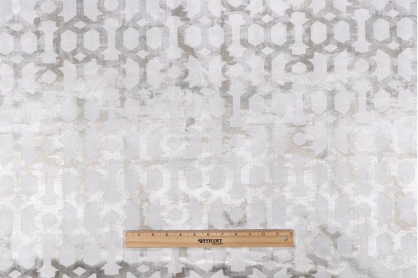 Click for 2.25 Yards Henriette Printed Damask Decorator Fabric in Pearl Henriette Printed Damask Decorator Fabric in Pearl