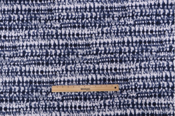 Mill Creek Pembroy Printed Cotton Drapery Fabric in Ink