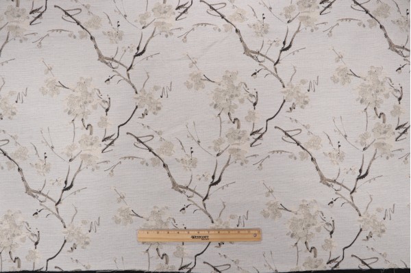 Macias Tapestry Upholstery Fabric in Stone