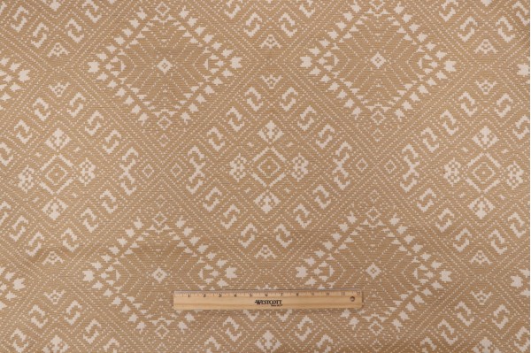 Rivas Woven Upholstery Fabric in Cognac