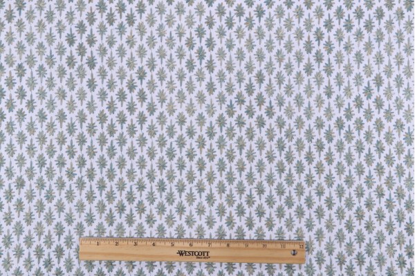 PK Lifestyles Crest Haven Embroidered Drapery Fabric in Seaglass 