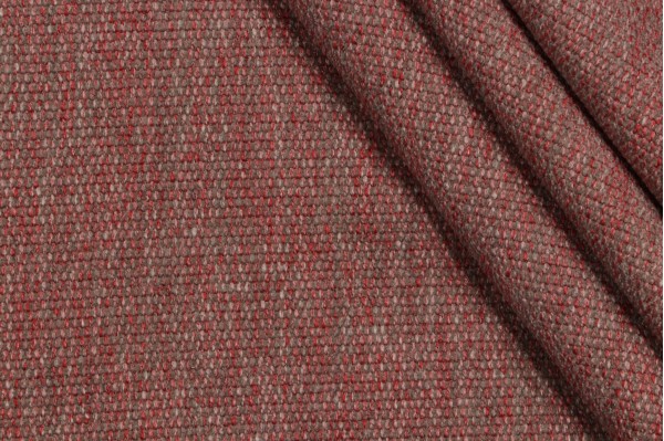Sample of Rhys Woven Upholstery Fabric in Redstone 