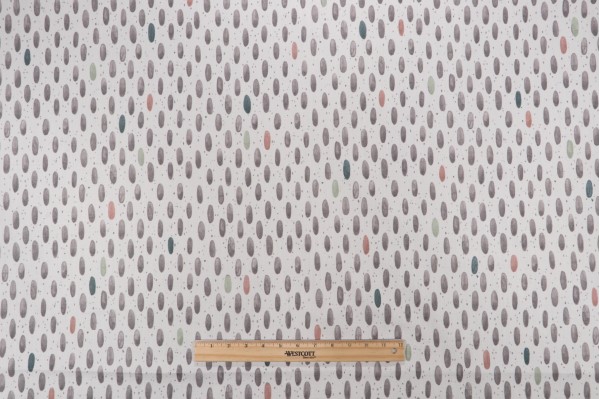 Click for Hamilton Dashing Printed Cotton Drapery Fabric in Stone  Hamilton Dashing Printed Cotton Drapery Fabric in Stone
