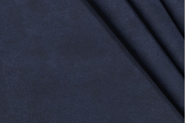 Solid Vinyl Upholstery Fabric in Navy 