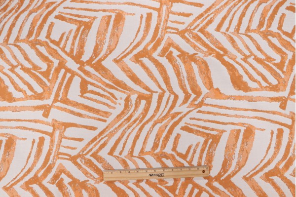 Sample of Sunbrella Interactive 145102-0009 Woven Solution Dyed Acrylic Outdoor Fabric in Tangerine 