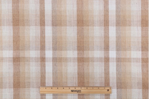 Golding Junction Woven Upholstery Fabric in Caramel 