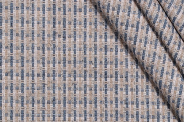 Sample of Golding Pixi Woven Upholstery Fabric in Blue Moon 
