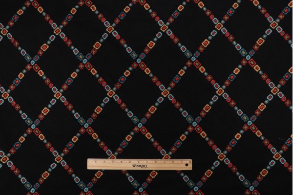 PK Lifestyles Diamond Jewel Embroidered Drapery Fabric in Canyon 
