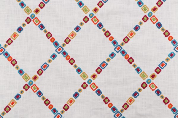 Click for PK Lifestyles Diamond Jewel Embroidered Drapery Fabric in Confetti  PK Lifestyles Diamond Jewel Embroidered Drapery Fabric in Confetti