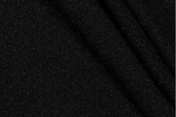 PK Lifestyles Curl Up Faux-Fur Decorator Fabric in Black 