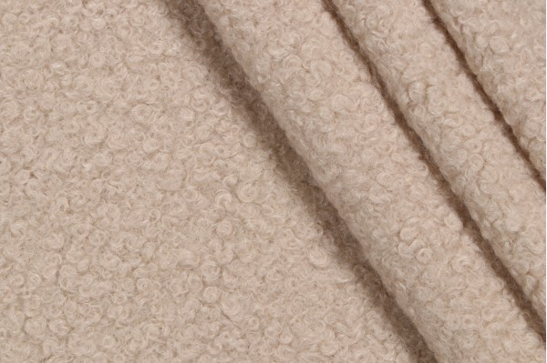 PK Lifestyles Curl Up Faux-Fur Decorator Fabric in Fawn 