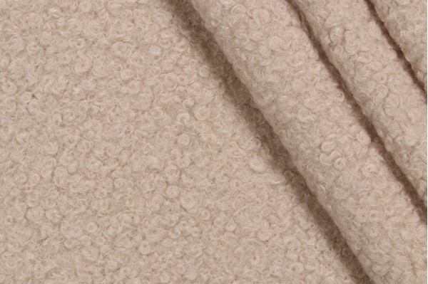 PK Lifestyles Curl Up Faux-Fur Decorator Fabric in Fawn 