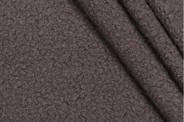 PK Lifestyles Curl Up Faux-Fur Decorator Fabric in Charcoal 