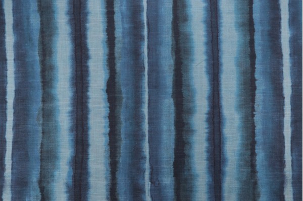 PK Lifestyles Desert Winds Printed Cotton Blend Drapery Fabric in Denim 