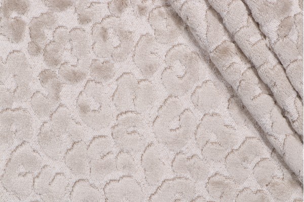 Sample of Hamilton Bella Velvet Upholstery Fabric in Pearl 