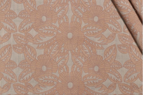 Click for 1 Yards Valiant Fabrics Cynthia Embroidered Drapery Fabric in Dune Valiant Fabrics Cynthia Embroidered Drapery Fabric in Dune