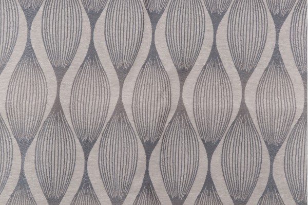 Pique Woven Upholstery Fabric in Grey