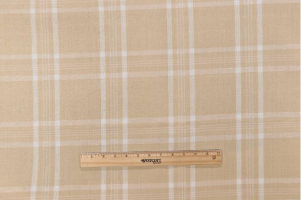 Fonthill Verity Check Woven Decorator Fabric in Neutral/Multi for Scalamandre