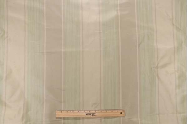 Scalamandre Savina Stripe Silk Decorator Fabric in Celery