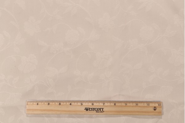 Grey Watkins Damasco Amboise Decorator Fabric in Creme for Scalamandre