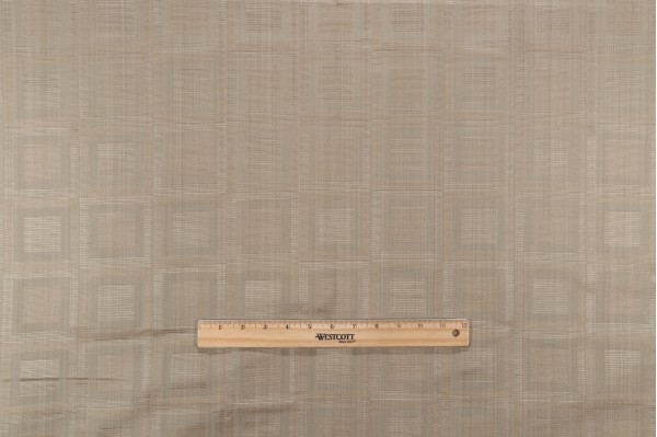 1 Yard Grey Watkins Juliet Square Silk Decorator Fabric in Dove Grey for Scalamandre
