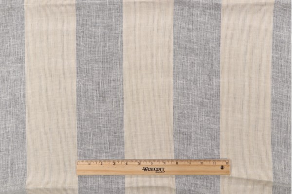 1 Yard Fonthill Saranac Sheer Drapery Fabric in Beige/Ecru for Scalamandre