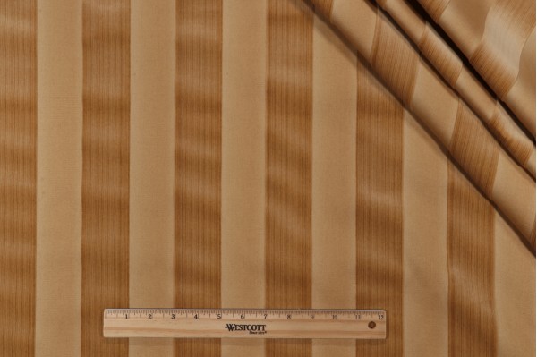 Scalamandre Guardi Wide Stripe Velvet Upholstery Fabric in Bisque