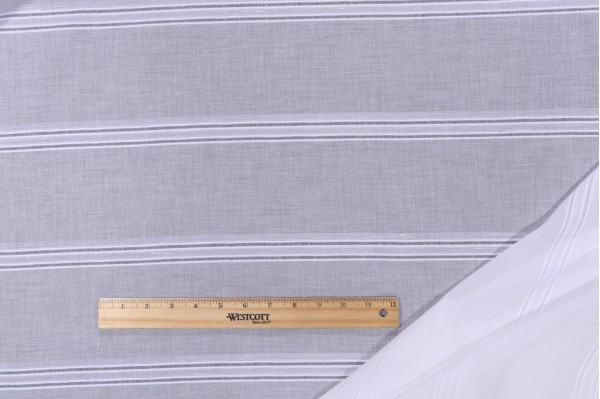Scalamandre Adeos Sheer Drapery Fabric in Blanc