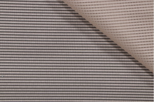 Scalamandre Stripe Sheer Drapery Fabric in Pebble