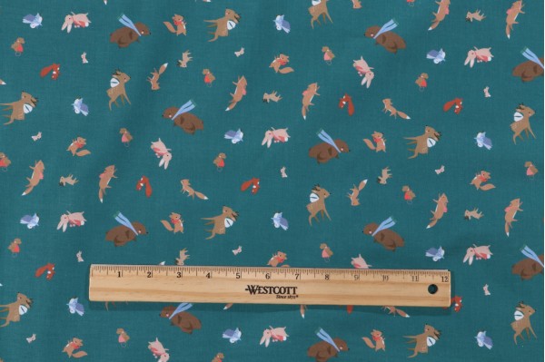 Click for Dear Stella Forest Melody - It's A Toss Up Printed Cotton Craft Fabric in Everglade  Dear Stella Forest Melody - It's A Toss Up Printed Cotton Craft Fabric in Everglade