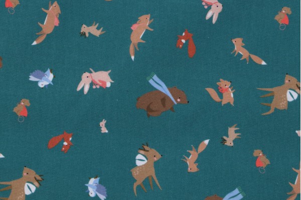 Click for Dear Stella Forest Melody - It's A Toss Up Printed Cotton Craft Fabric in Everglade  Dear Stella Forest Melody - It's A Toss Up Printed Cotton Craft Fabric in Everglade