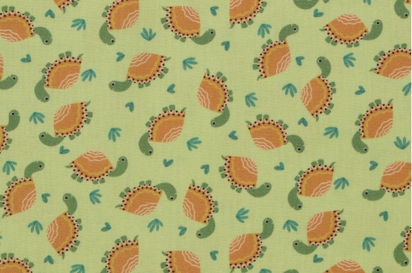 Dear Stella Alphabet Soup - What The Shell! Printed Cotton Craft Fabric in Meadow 