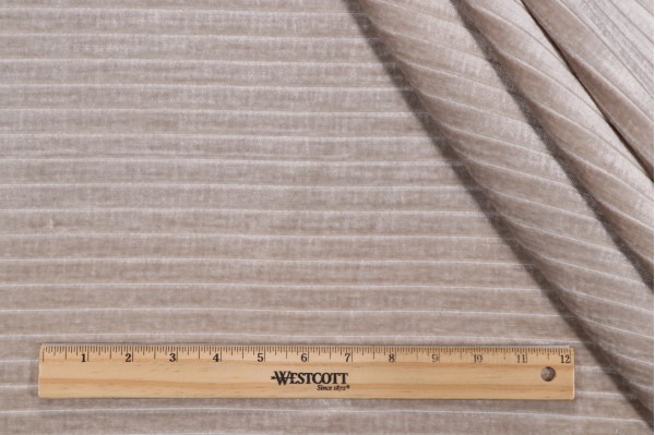 P Kaufmann Channels Woven Chenille Upholstery Fabric in Pearl Grey