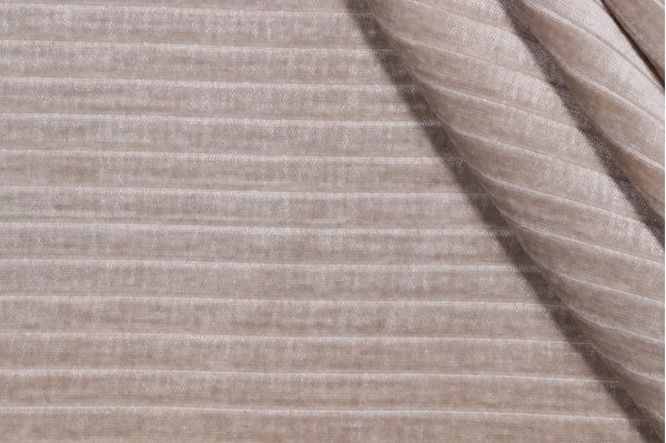 P Kaufmann Channels Woven Chenille Upholstery Fabric in Pearl Grey