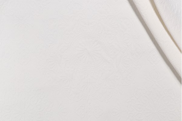Jubilation Matelasse Upholstery Fabric in Ivory