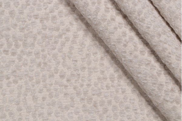 PK Lifestyles Spotty Dotty Woven Chenille Upholstery Fabric in Dove 