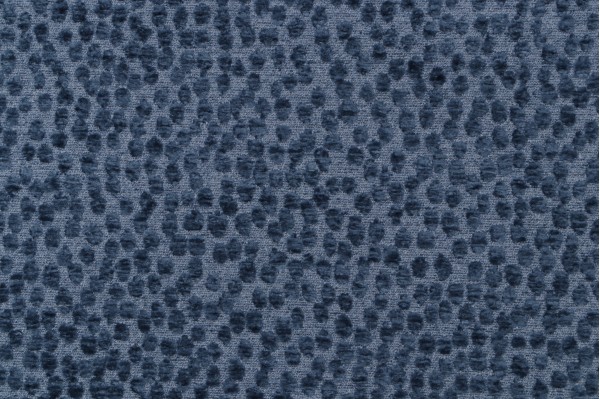 PK Lifestyles Spotty Dotty Woven Chenille Upholstery Fabric in Indigo 