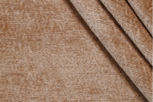 Sample of PK Lifestyles Performance Plus Keystone Woven Chenille Upholstery Fabric in Wheat 