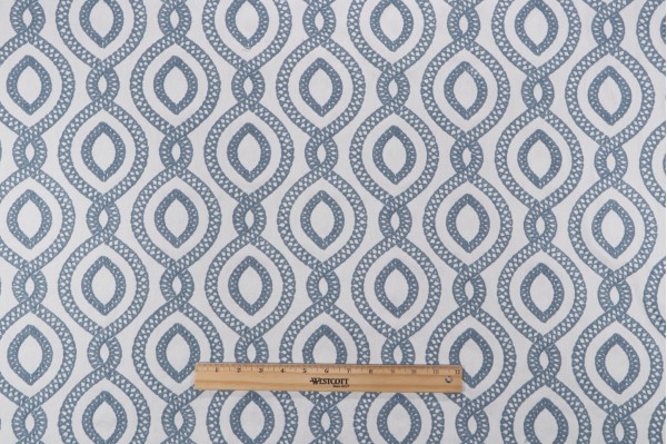 Click for PK Lifestyles Pavilion Embroidered Drapery Fabric in Sky  PK Lifestyles Pavilion Embroidered Drapery Fabric in Sky