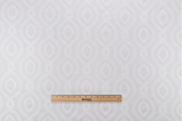 Click for PK Lifestyles Pavilion Embroidered Drapery Fabric in Coconut  PK Lifestyles Pavilion Embroidered Drapery Fabric in Coconut